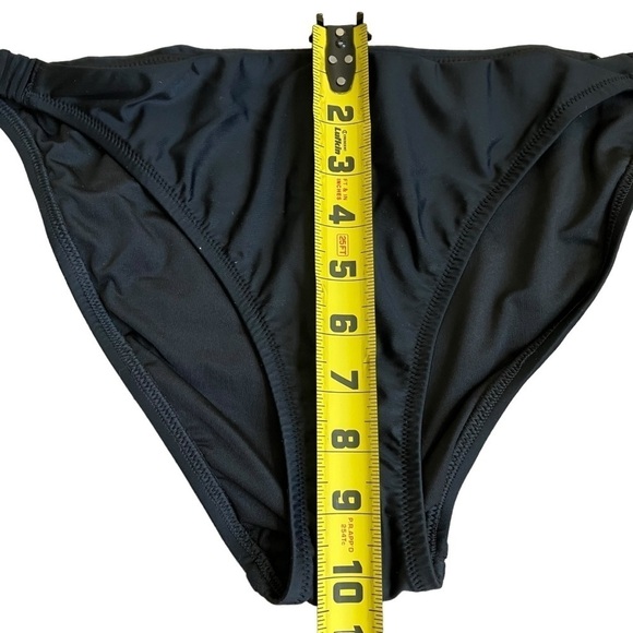NWT J. Crew Scrunchie Strap Full-coverage Bikini Bottom Black Sz XL - Picture 10 of 13